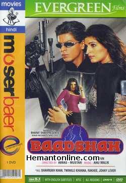 Baadshah 1999 Shahrukh Khan, Twinkle Khanna, Rakhee, Johny Lever