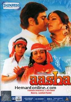 Aasha 1980 Jeetendra, Reena Roy, Rameshwari, Girish Karnad