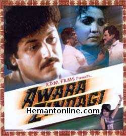 Awara Zindagi 1989 Rajkiran, Saloni, Prema Narayan, Mazhar Khan, Sudhir, Dev Kumar