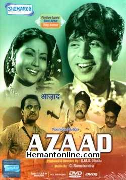 Azaad 1955 Dilip Kumar, Meena Kumari, Pran, Raj Mehra, Om Prakash, Badri Prasad, Randhir, Murad, Shammi