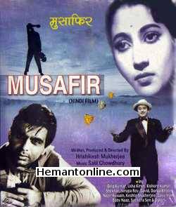 Musafir 1957 Dilip Kumar, Usha Kiran, Kishore Kumar, Shekhar, Nirupa Roy, David, Durga Khote, Nazir Hussain, Keshto Mukherjee, Daisy Irani, Baby Naaz, Suchitra Sen