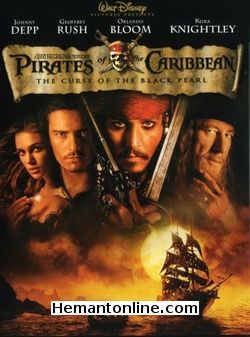 Pirates of The Caribbean The Curse of The Black Pearl 2003 Hindi Johnny Depp, Geoffrey Rush, Orlando Bloom, Keira Knightley, Jack Davenport, Jonathan Pryce