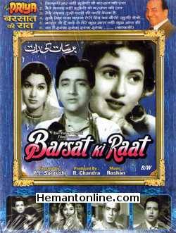 Barsat Ki Raat 1960 Bharat Bhushan, Madhubala, Shyama, Chandra Shekhar, K. N. Singh, Peace Kanwal, S. K. Prem, Khursheed Bawra, Ratna