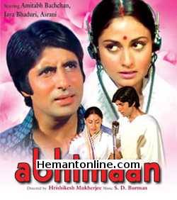 Abhimaan 1973 Amitabh Bachchan, Jaya Bhaduri, Asrani, David, Bindu