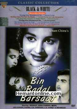 Bin Badal Barsaat 1963 Biswajeet, Asha Parekh, Mehmood, Nishi, Dev Kishan, S. N. Banerjee