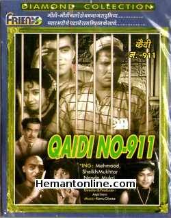 Qaidi No 911 1959 Sheikh Mukhtar, Nanda, Minoo Mumtaz, Daisy Irani, Mehmood, Mukri, G. Jagirdar