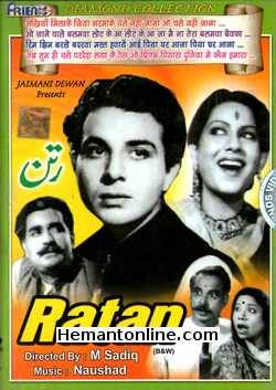 Ratan 1944 Karan Dewan, Wasti, Badri Prasad, Manju, Swarnlata, Gulab, Rajkumari Shukla, Auzurie, Chandabai, Amir Bano