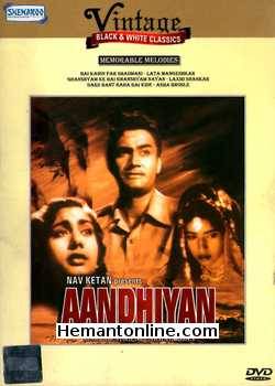 Aandhiyan 1952 Dev Anand, Nimmi, Durga Khote, K. N. Singh, Johny Walker, Kalpana Kartik