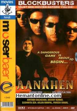 Aankhen 2002 Amitabh Bachchan, Akshay Kumar, Arjun Rampal, Sushmita Sen, Paresh Rawal