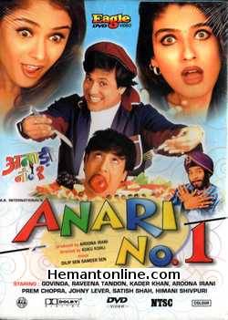 Anari No 1 1999 Govinda, Raveena Tandon, Aruna Irani, Kadar Khan, Prem Chopra, Johny Lever, Himani Shivpuri, Satish Shah