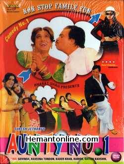 Aunty No 1 1998 Govinda, Raveena Tandon, Kader Khan, Harish, Satish Kaushik, Kareena Grover, Mohnish Behl, Anupam Kher, Raza Murad, Sadashiv Amrapurkar, Bindu, Saeed Jaffrey, Satish