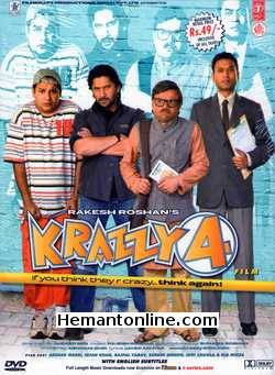 Krazzy 4 2008 Arshad Warsi, Irrfan Khan, Dia Mirza, Rajpal Yadav, Suresh Menon, Rajat Kapoor, Zakir Hussain, Juhi Chawla, Ashwin Mushran, Hrithik Roshan, Rakhi Sawant, Sunil Pal, Shahrukh Khan, Makrand Deshpande, Mukesh Rishi,