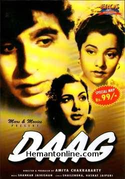 Daag 1952 Dilip Kumar, Nimmi, Usha Kiran, Leela Mishra, Kanhaiya Lal, Lalita Pawar, Jawhar Kaul