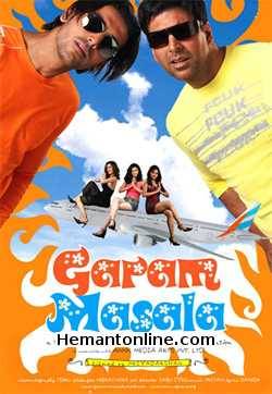 Garam Masala 2005 Akshay Kumar, John Abraham, Rimi Sen, Paresh Rawal, Manoj Joshi, Asrani, Rajpal Yadav, Viju Khote, Neetu Chandra, Nargis Bagheri, Daisy Bopanna, Neha Dhupia