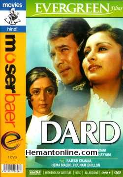 Dard 1981 Rajesh Khanna, Hema Malini, Poonam Dhillon, Prem Chopra, Om Shivpuri, Pinchoo Kapoor, Mazhar Khan, Shashi Kiran, Ranjeeta