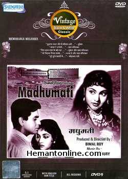 Madhumati 1958 Dilip Kumar, Vyjayantimala, Johny Walker, Jayant, Pran