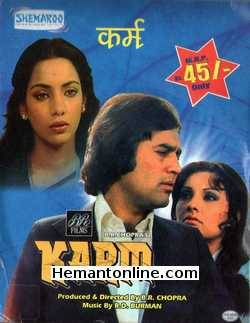 Karm 1977 Rajesh Khanna, Vidya Sinha, Shabana Azmi, Asrani, Kumari Naaz, Iftekhar, Prema Narayan, Achala Sachdev, Om Shivpuri, Roopesh Kumar, Dinesh Thakur, Master Bittoo