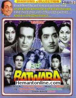 Batwara 1961 Pradeep Kumar, Rehman, Jawahar Kaul, Nirupa Roy, Shashikala, Jabeen