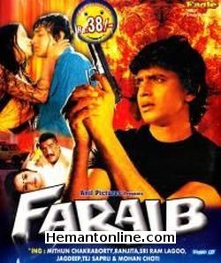 Faraib 1983 Mithun Chakraborty, Ranjeeta, Shreeram Lagoo, Jagdeep, Tej Sapru, Mohan Choti