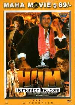 Hum 1991 Amitabh Bachchan, Kimi Katkar, Govinda, Rajnikant, Shilpa Shirodkar, Danny, Kader Khan, Anupam Kher