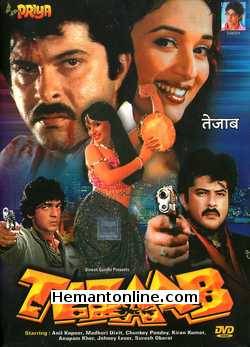 Tezaab 1988 Anil Kapoor, Madhuri Dixit, Chunky Pandey, Kiran Kumar, Anupam Kher, Suresh Oberoi