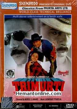 Trimurti 1995 Jackie Shroff, Anil Kapoor, Shahrukh Khan, Priya Tendulkar, Gautami, Anjali Jathar, Mohan Agashe