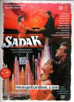 Sadak 1991 Sanjay Dutt, Pooja Bhatt, Deepak Tijori, Sadashiv Amrapurkar, Soni Razdan, Pankaj Dheer, Neelima Azim, Avtar Gill, Mushtaque Khan