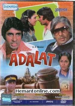 Adalat 1976 Amitabh Bachchan, Waheeda Rehman, Neetu Singh, Kader Khan, Birbal, Anwar Hussain, Pinchoo Kapoor, Heena Kausar, Viju Khote, Sujit, Manorama, Vishwa Mehra, Keshav Rana, D K Sapru, K. N. Singh