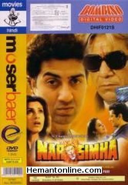 Narsimha 1991 Sunny Deol, Dimple Kapadia, Urmila Matondkar, Ravi Behl, Om Puri, Johny Lever, Om Shivpuri, Satish Shah