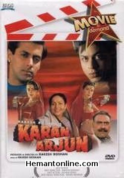 Karan Arjun 1995 Shah Rukh Khan, Salman Khan, Mamta Kulkarni, Kajol, Amrish Puri, Rakhee, Ashok Saraf