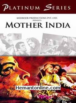 Mother India 1957 Sunil Dutt, Nargis, Rajendra Kumar, Raj Kumar, Kanhaiyalal, Jilloo Maa, Kumkum, Mukri, Sheela Naik