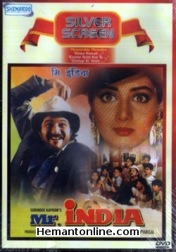 Mr India 1987 Anil Kapoor, Sridevi, Amrish Puri, Satish Kaushik, Sharat Saxena, Ashok Kumar, Bob Cristo, Annu Kapoor, Karan Nath, Yunus Parvez, Harish Patel, Anjan Srivastav