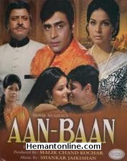 Aan Baan 1972 Rajendra Kumar, Rakhee, Kum Kum, Pran, Kanhaiyalal, David, Anwar Hussain, Sunder, Tabassum, Som Dutt, Ram Mohan, Bhagwan, Jagdeep