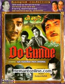 Do Gunde 1959 Raj Kumar, Ajit, Pran, Dhumal, Kum Kum, Jaishri Gadkar