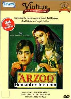 Arzoo 1950 Dilip Kumar, Kamini Kaushal, Prem Dhawan, Shashikala, Gope, Neelam