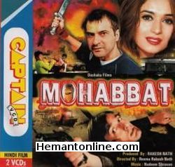 Mohabbat 1997 Sanjay Kapoor, Akshay Khanna, Madhuri Dixit, Farida Jalal, Saeed Jaffrey, Tej Sapru, Shiva, Sulbha Arya