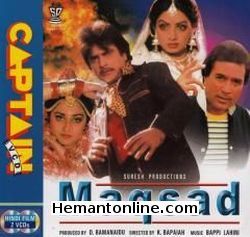 Maqsad 1984 Jeetendra, Sridevi, Rajesh Khanna, Jaya Prada, Shatrughan Sinha, Amjad Khan, Kader Khan, Prem Chopra