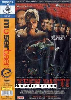 Teen Patti 2010 Amitabh Bachchan, R. Madhavan, Saira Mohan, Siddharth Kher, Shraddha Kapoor, Vaibhav Talwar, Dhruv Ganesh, Ben Kingsley
