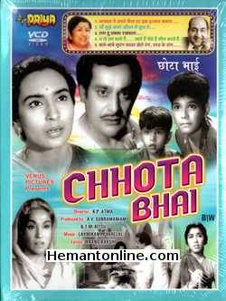 Chhota Bhai 1966 Rehman, Nutan, Chandrima, Brahm Bhardwaj, Sulochana Chatterjee, Nasir Hussain, Gajanan Jagirdar, Kammo, Master Mahesh Kumar, Baldev Mehta, Lalita Pawar, Randhir, Rehman, Lata