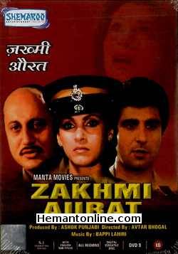 Zakhmi Aurat 1988 Dimple Kapadia, Raj Babbar, Anupam Kher, Puneet Issar, Rama Vij, Kalpana Iyer, Roopesh Kumar, Aruna Irani, Om Shivpuri, Tej Sapru, Shiva Rindan