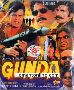 Gunda 1998 Mithun Chakraborty, Mohan Joshi, Shakti Kapoor, Varna, Mukesh Rishi, Ishrat Ali, Rami Reddy, Sapna