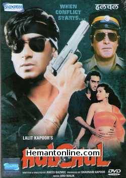 Hulchul 1995 Vinod Khanna, Ajay Devgan, Kajol, Ronit Roy, Navni Parihar, Kader Khan, Amrish Puri, Ranjeet, Mohan Joshi, Deven Verma, Suresh Chatwal, Sujata Mehta