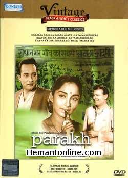 Parakh 1960 Sadhana, Basant Choudhury, Motilal, Nasir Hussain, Durga Khote, Jayant, Asit Sen, Mumtaz Begum, Leela Chintis, Praveen Paul, Mehar Banu, Nishi, Kanhaiyalal, Rashid