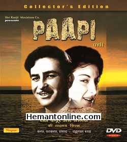 Paapi 1953 Raj Kapoor, Nargis, Dulari, Jagdeep, P. Kailash, Maruti, Ramesh Thakur, Amarnath, Mehar Babu, Sawan Kumar, Master Romi