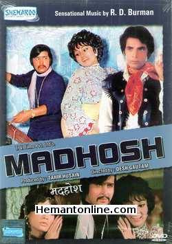 Madhosh 1974 Rakesh Roshan, Reena Roy, Mahendra Sandhu, Veena, Shyama, Jayshree T., Helen, Johny Walker, Master Aamir Khan (Child Artist), Dilip Dhawan, Kiran Kumar