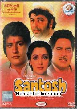 Santosh 1989 Manoj Kumar, Hema Malini, Shatrughan Sinha, Rakhee, Sarika, Amjad Khan, Prem Chopra, Nirupa Roy, Vikas Anand, Abhi Bhattacharya, Pinchoo Kapoor, Kamini Kaushal, Madan Puri, Om Shivpuri