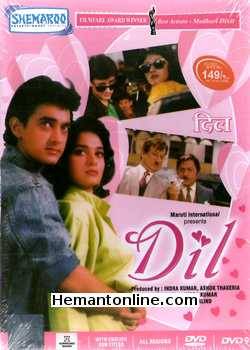 Dil 1990 Aamir Khan, Madhuri Dixit, Anupam Kher, Saeed Jaffrey, Rajesh Puri, Deven Verma, Satyen Kappu, Shammi, Kishore Bhanushali, Birbal, Deepak Tijori, Babloo