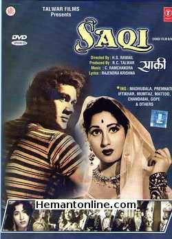 Saqi 1952 Prem Nath, Madhubala, Bipin Gupta, Mohna, Iftekhar, Gope, Randhir, Mumtaz, Mattoo, Chandabai