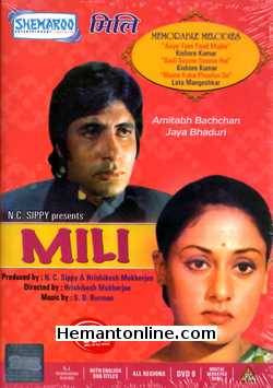 Mili 1975 Amitabh Bachchan, Jaya Bhaduri, Ashok Kumar, Aruna Irani, Asrani, Usha Kiran, Shobha Khote, Suresh Chatwal, Parikshit Sahni