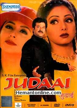 Judaai 1997 Anil Kapoor, Sridevi, Urmila Matondkar, Farida Jalal, Saeed Jaffrey, Kader Khan, Paresh Rawal, Johny Lever, Dinesh Hingoo, Dharmesh Tiwari, Poonam Dhillon, Junior Mehmood, Upasna Singh